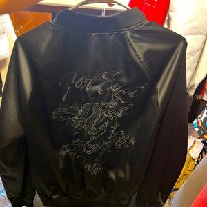 Light bomber jacket, black medium size